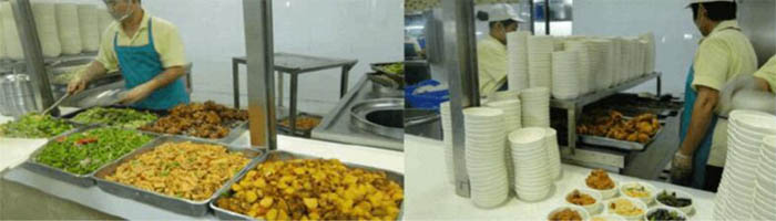 最近在飯?zhí)么蝻埖臅r(shí)候發(fā)現(xiàn)我們的飯菜份量有多有少，希望貴公司注意。