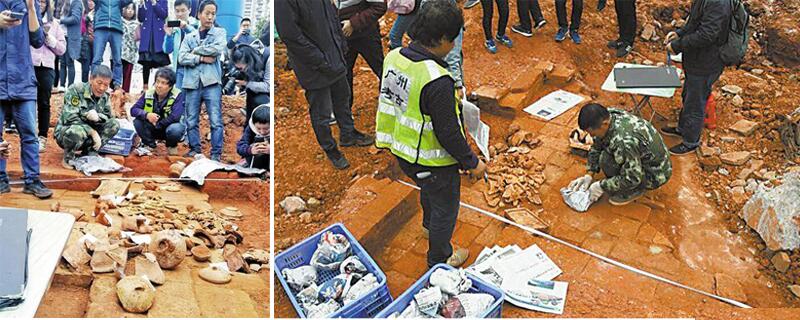 中山大學(xué)建食堂疑似挖出漢代古墓 為啥學(xué)?？偰芡诔龉拍?？